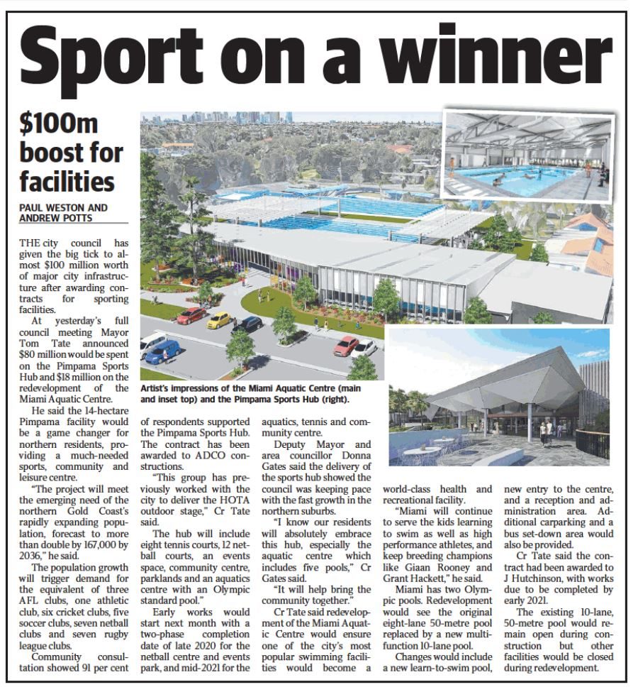 Major sports centre to be built in Pimpama | Property Details | MPM ...